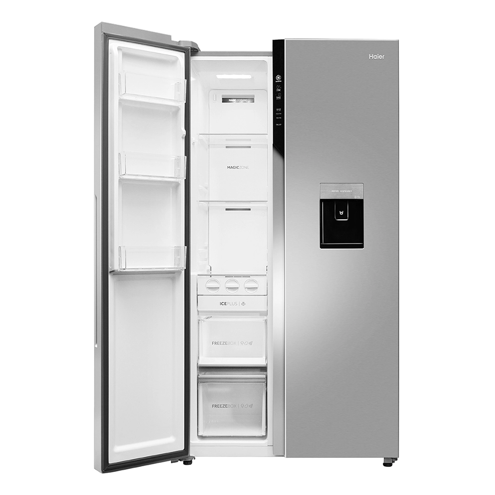 Haier 596 L Double Door Side By Side Refrigerator, Expert Inverter Technology  and Water Dispenser HRS-682SWDU1